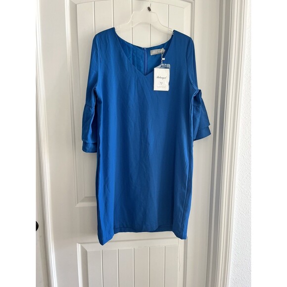 Belongsci Women's Shift Dress WITH CHIFFON Medium NWT - Picture 2 of 9